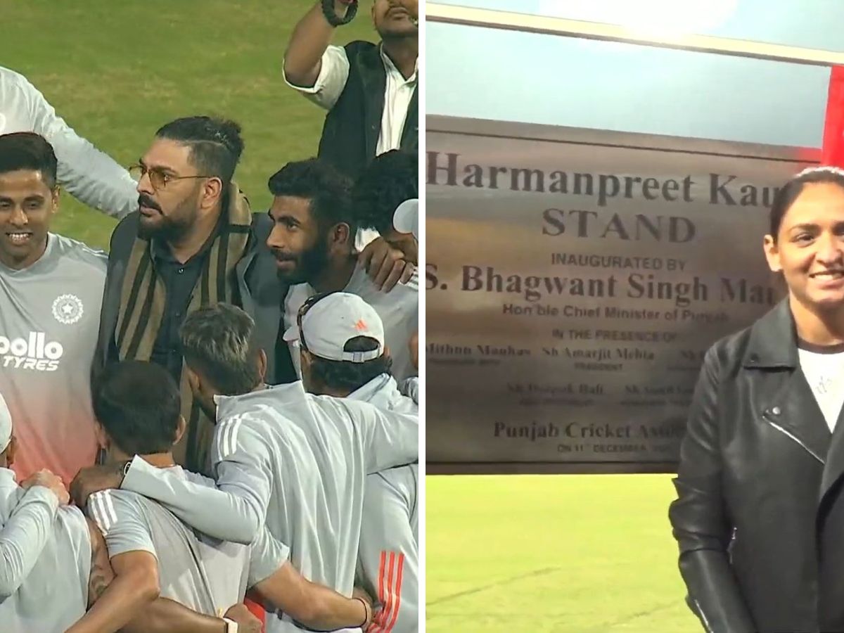 Yuvraj Singh and Harmanpreet Kaur