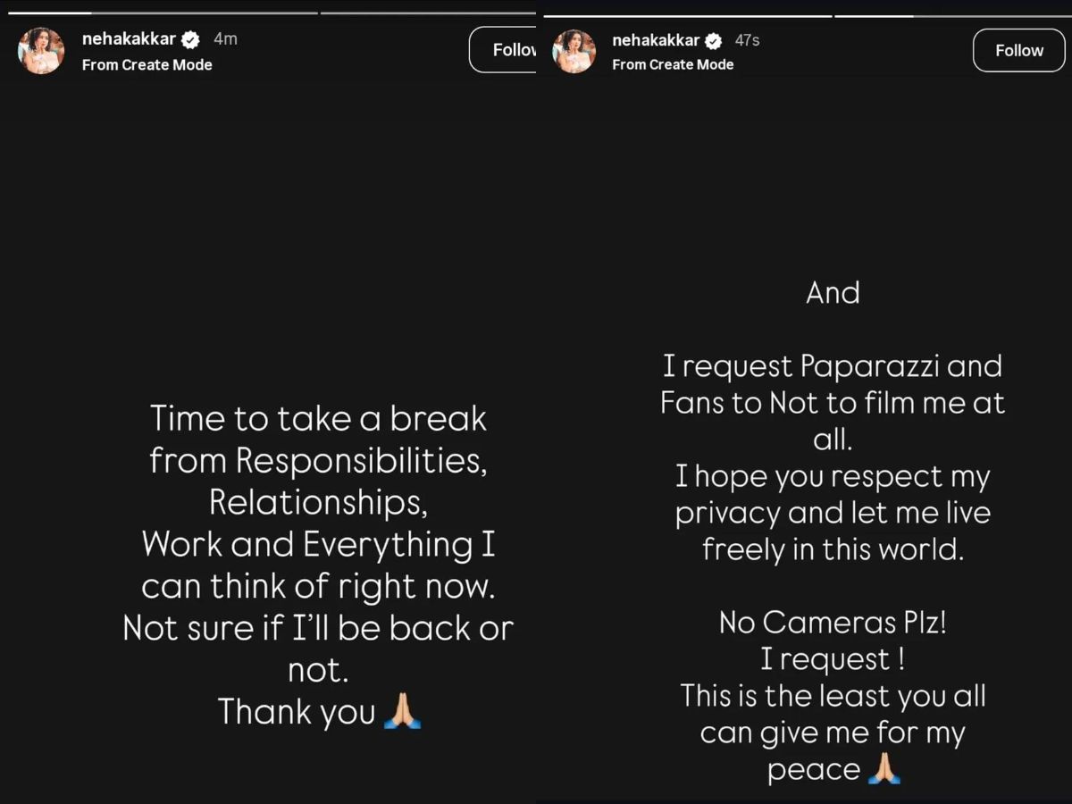 Neha Kakkar Deleted Story