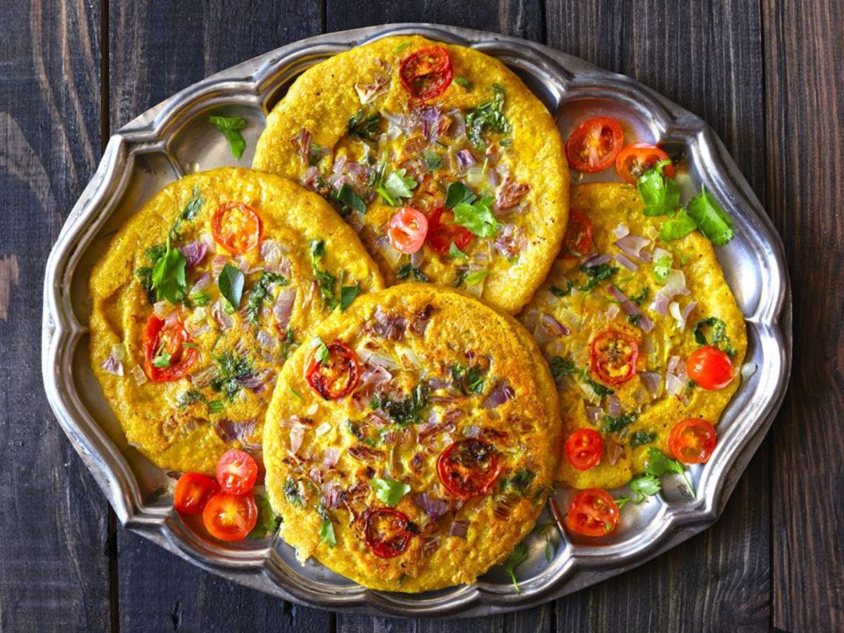 Oats Chilla with Veggie Filling