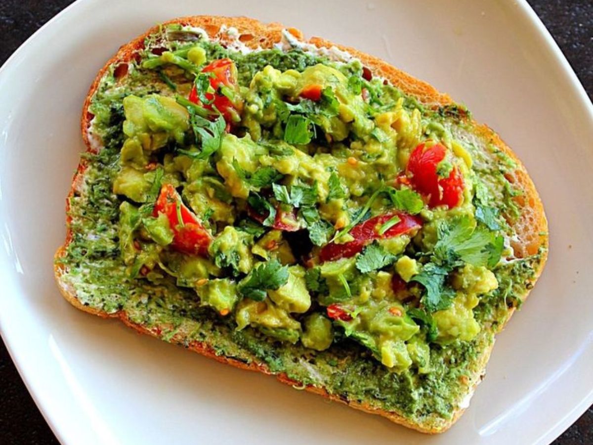 Avocado Toast with Indian Toppings