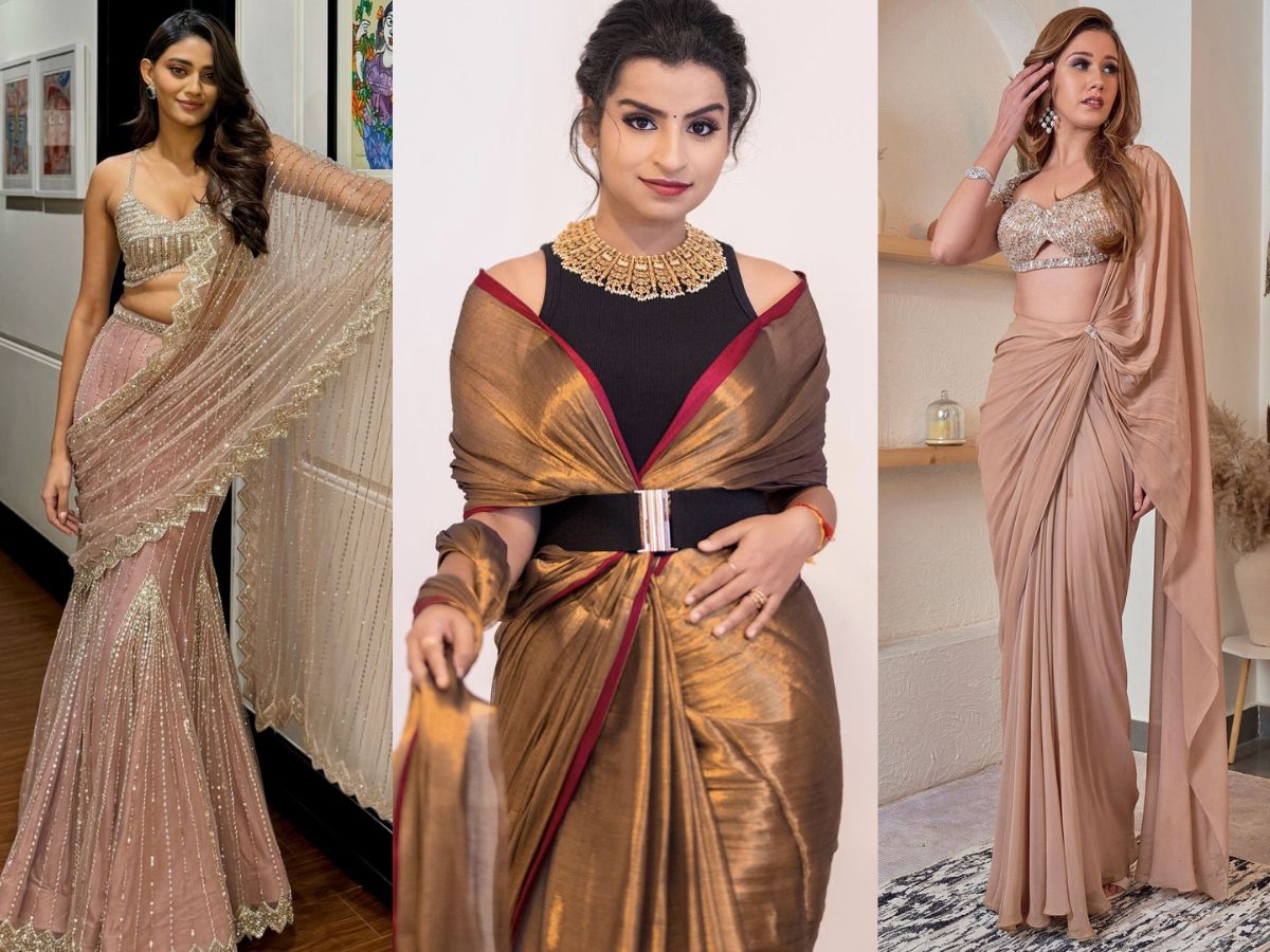 Modern Draped Saree
