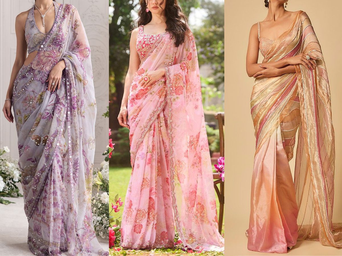 Printed Organza Sarees