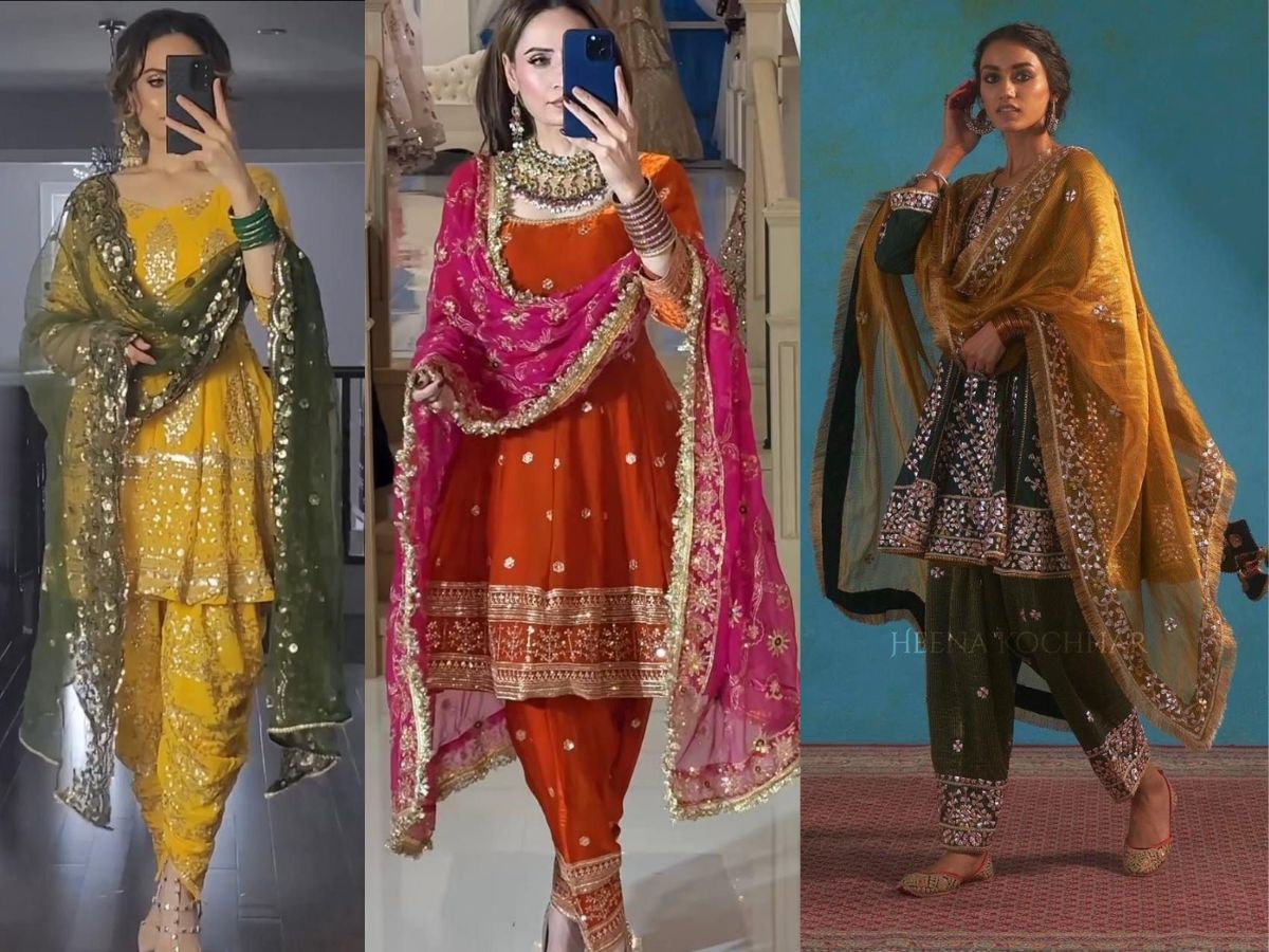 Anarkali with Patiala Salwar