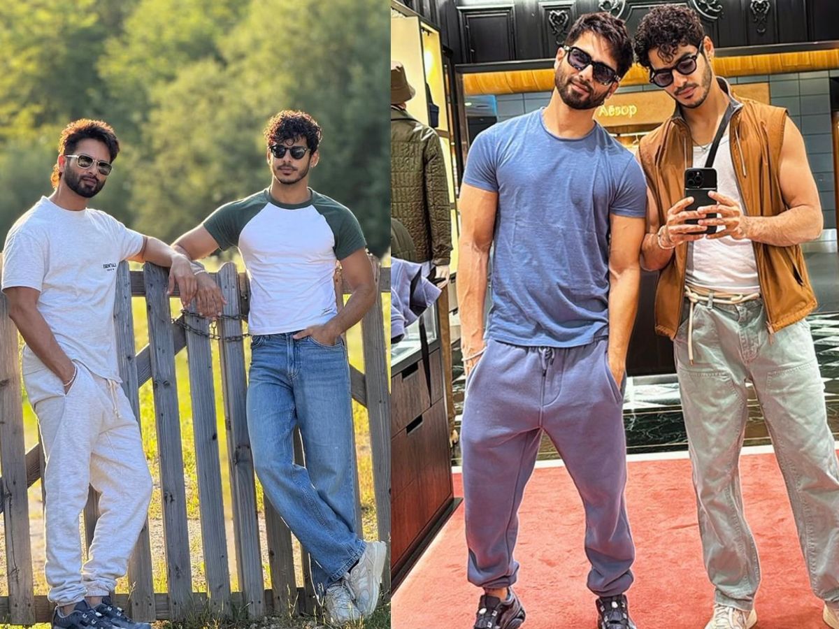 Shahid Kapoor and Ishaan Khatter