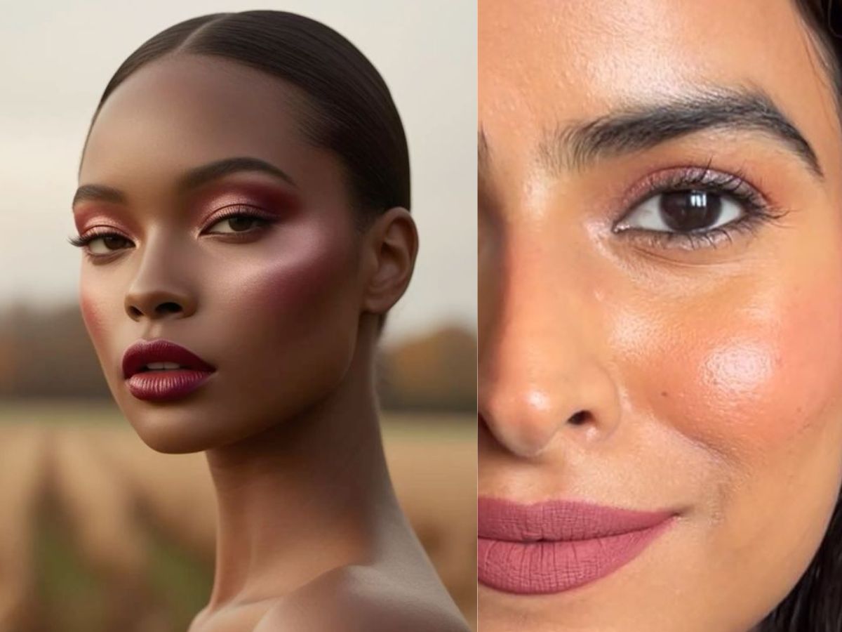 Deep Rose / Mauve Blush