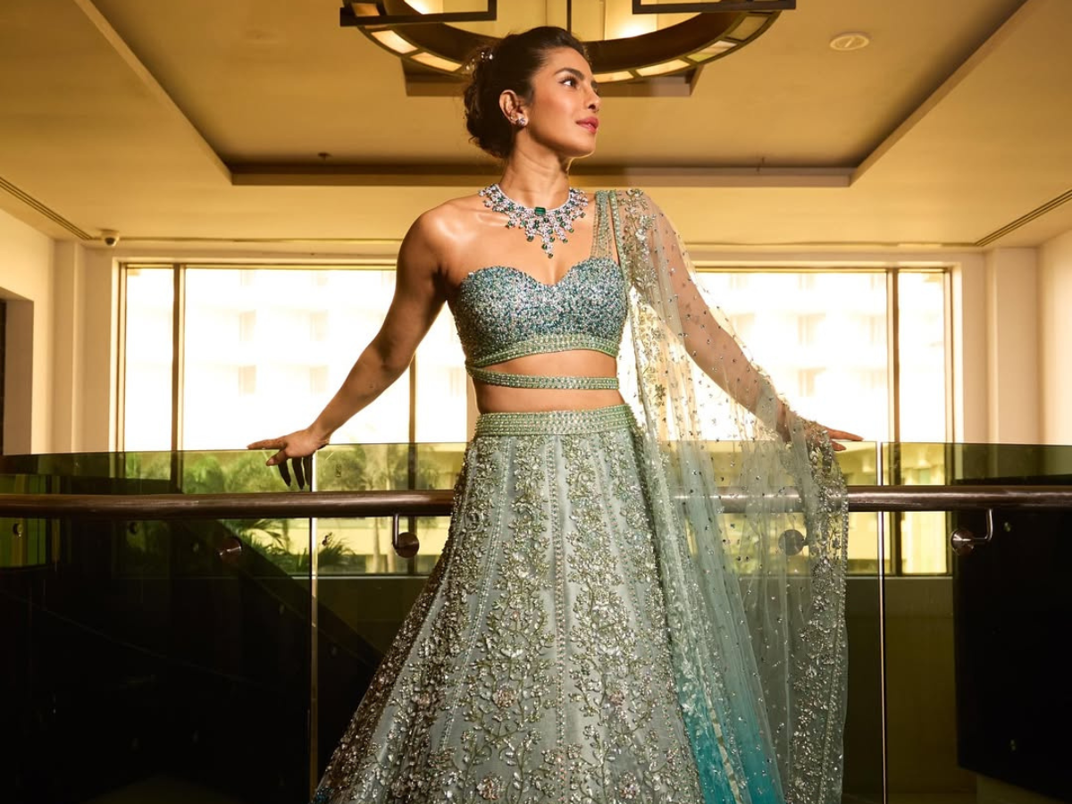 Priyanka Chopra’s Crystal Blue Glam
