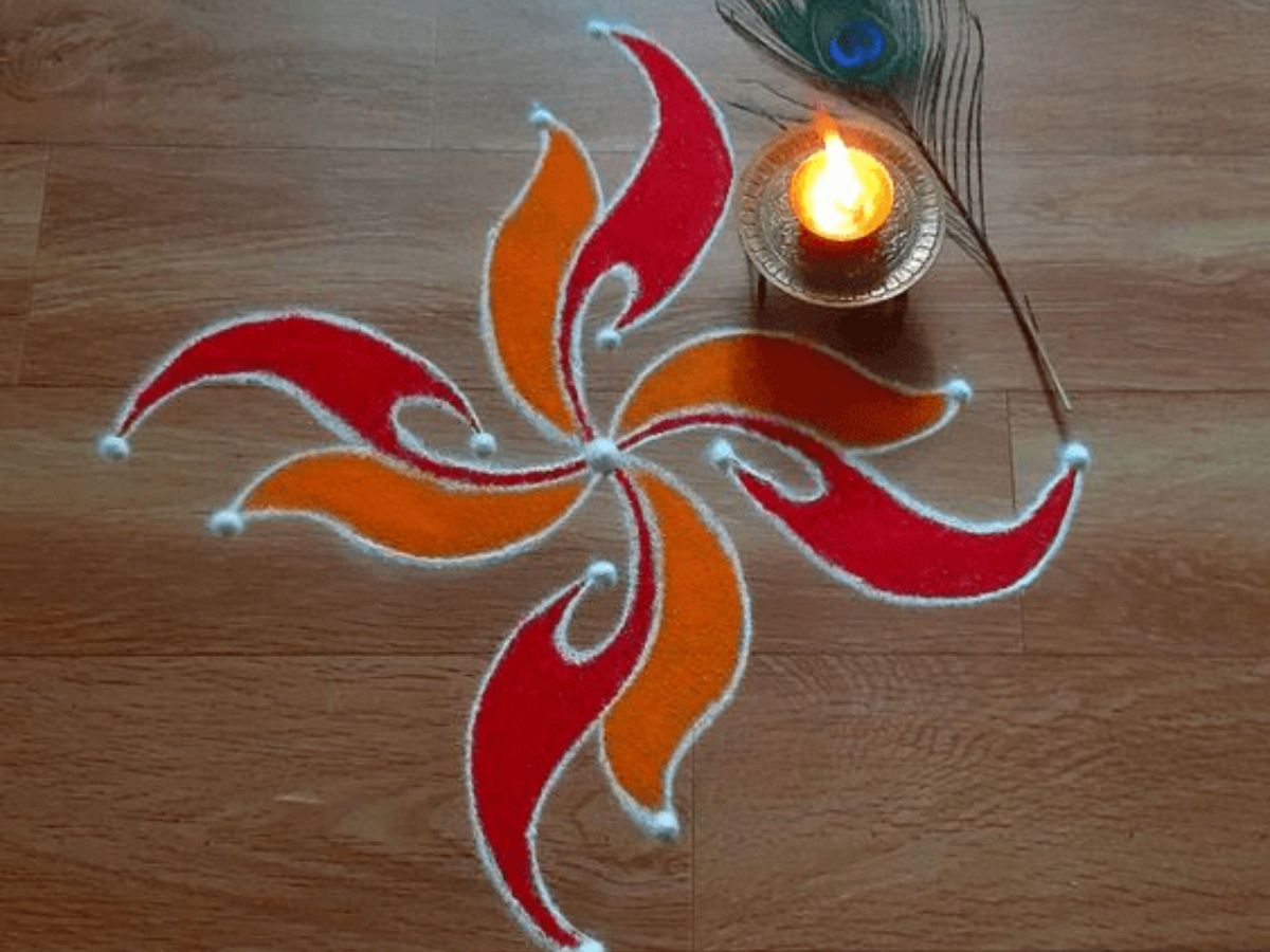 Modern Minimalist Rangoli Design