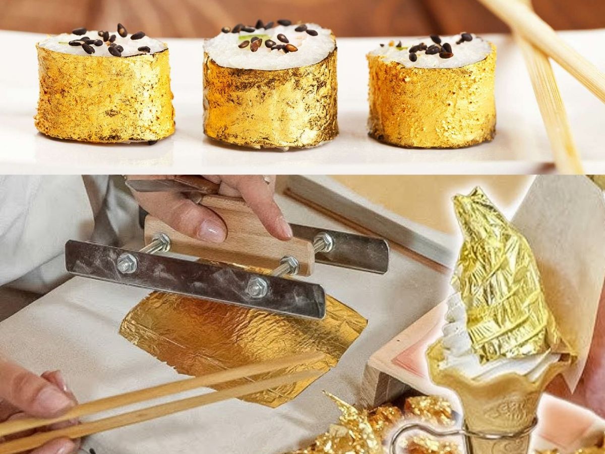 Gold-Covered Food (24K Edible Gold)
