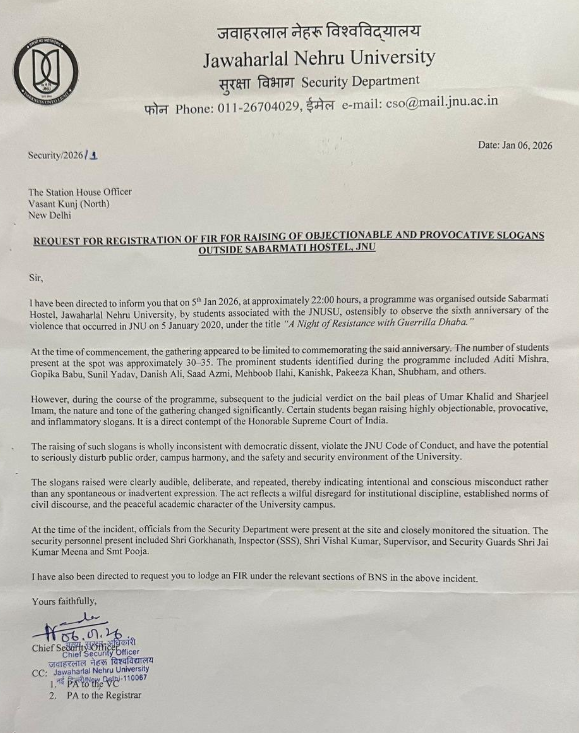 ‘Won’t Tolerate Anti-National Activity’: JNU Warns Students Of ‘Suspension, Expulsion’ For Raising Anti- PM Modi, Amit Shah Slogans On Campus