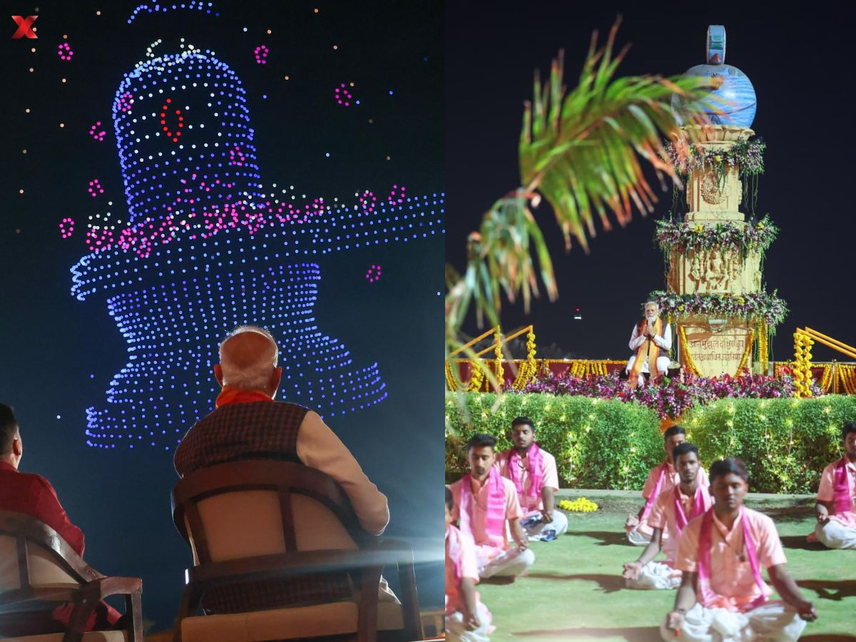 Mega Drone Show Over the Arabian Sea