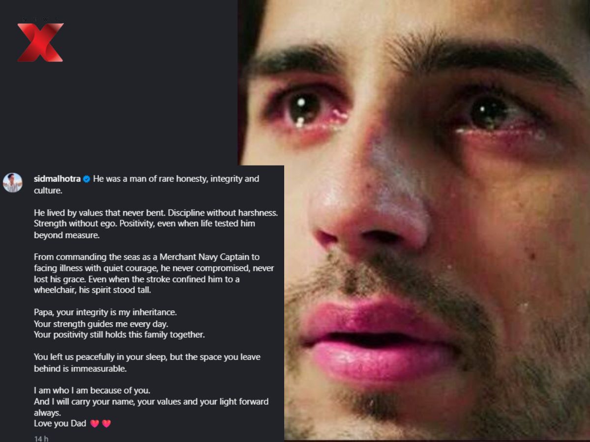 Sidharth Malhotra Gets Emotional at Father's Funeral