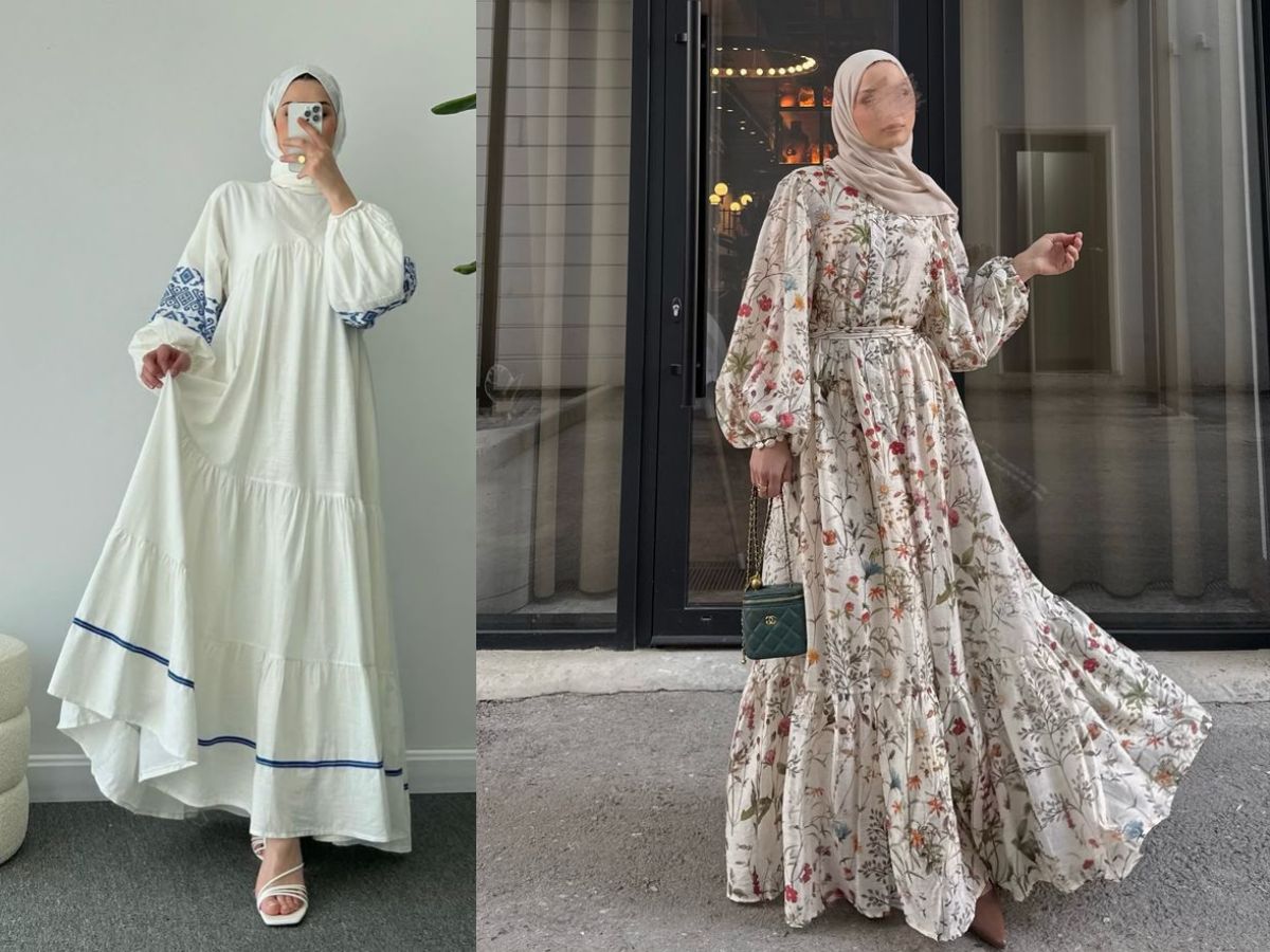 Maxi Dress with Lightweight Hijab