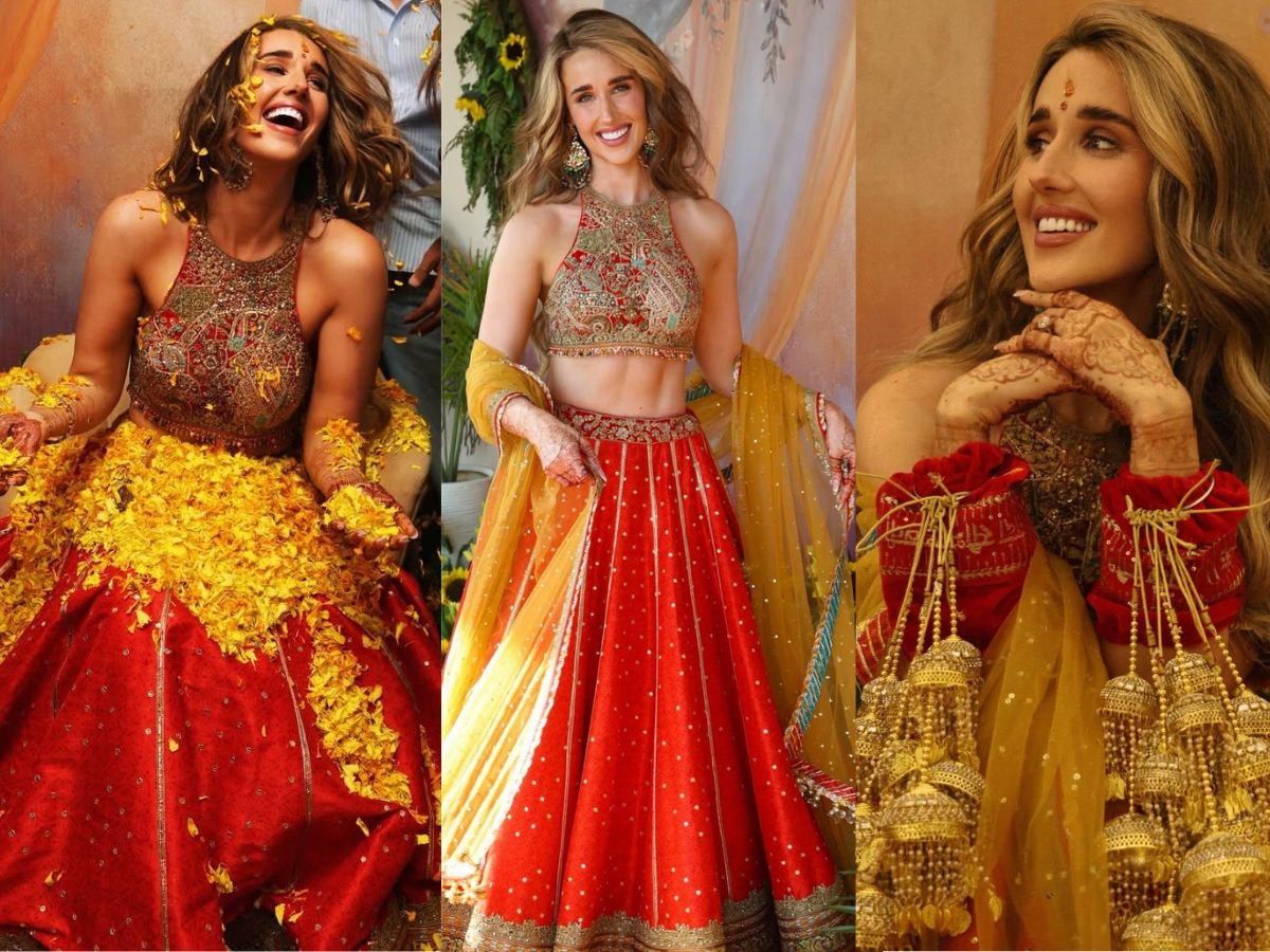 Classic Red Lehenga – A Joyful Haldi