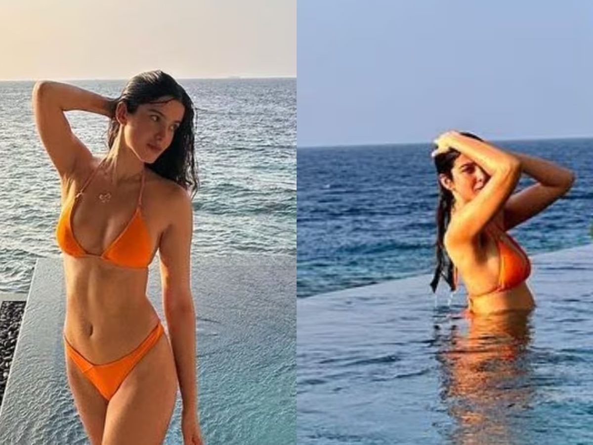 Orange Bikini By The Ocean