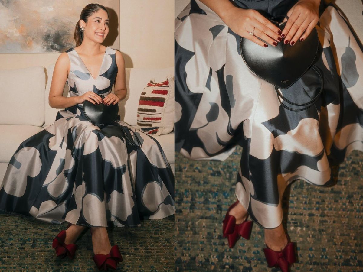 Printed Evening Gown Look