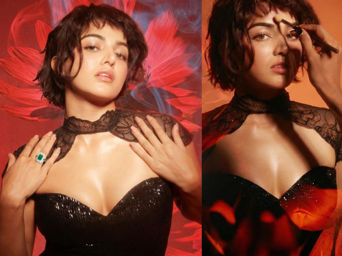 Gold Halter Neck Cut-Out Dress