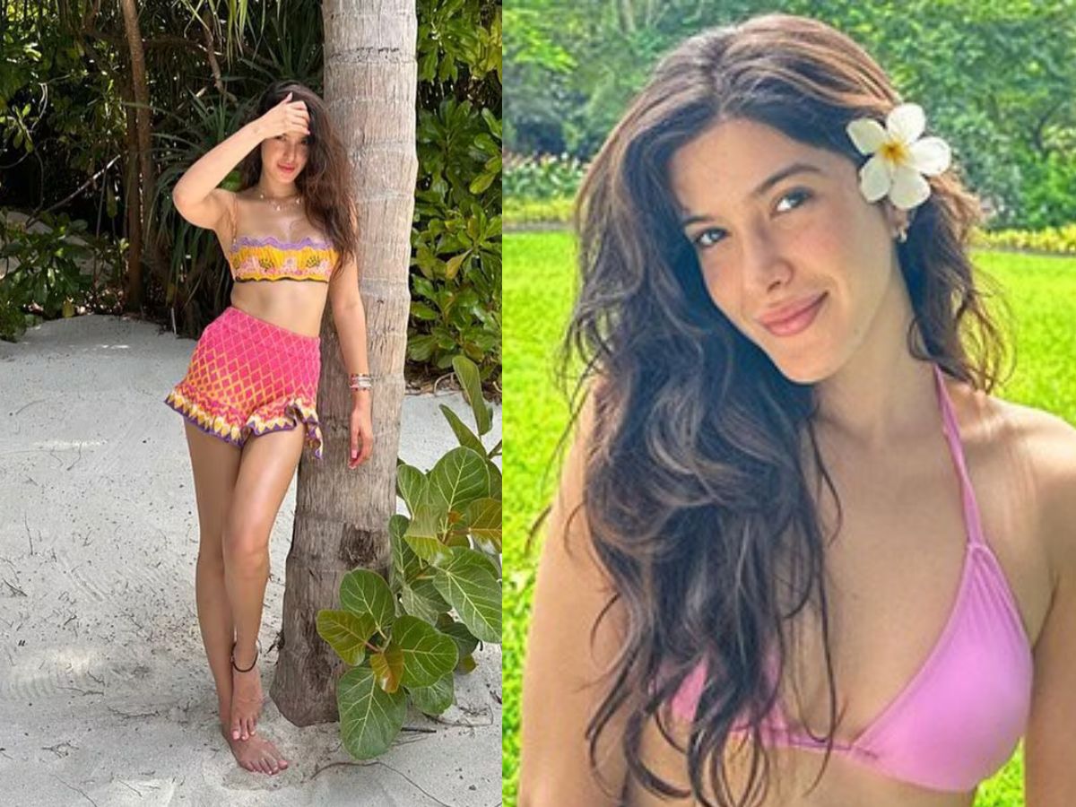 Pink Bikini With Floral Accent