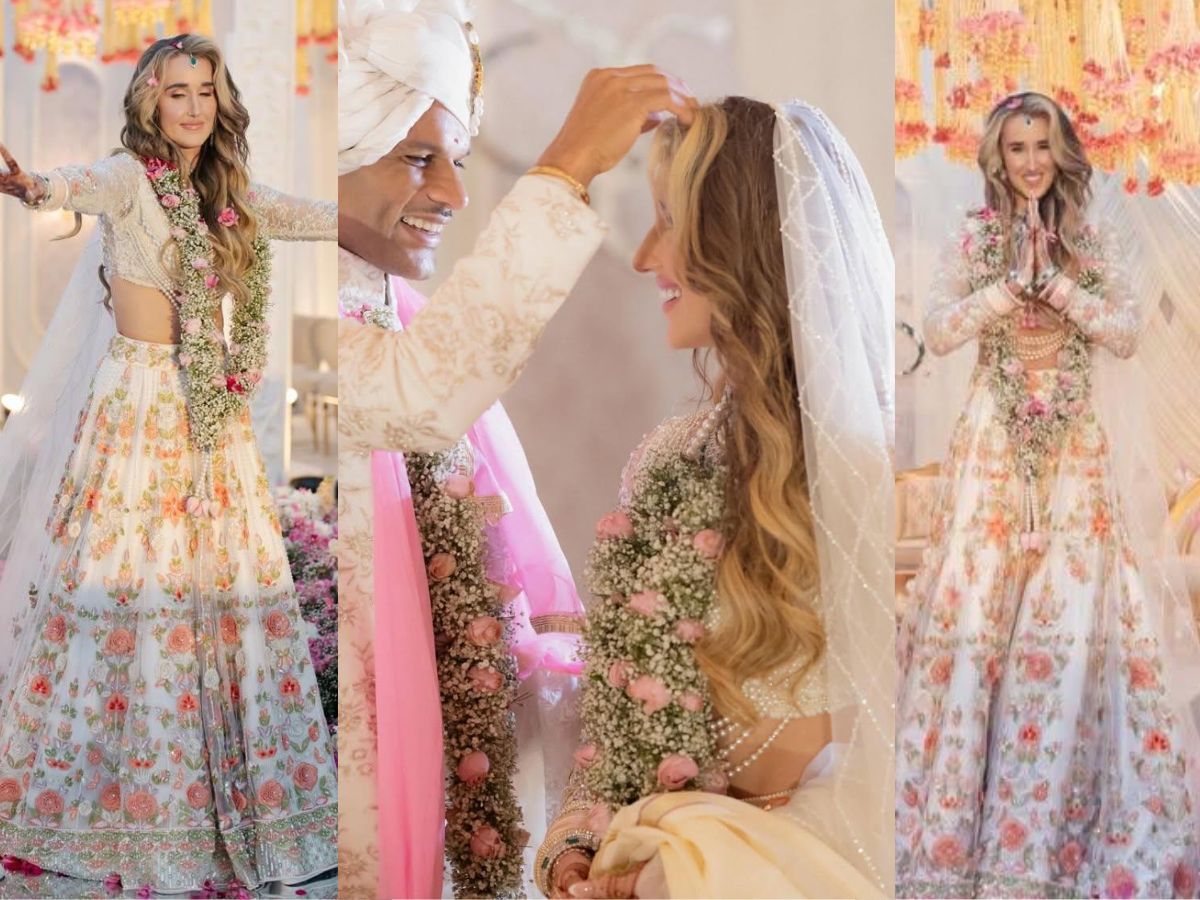 The Ivory Floral Bridal Lehenga