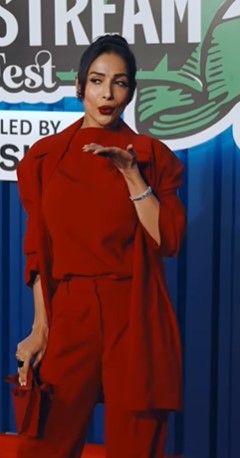 Malaika Arora in Fiery Red (Photo credit: ig)