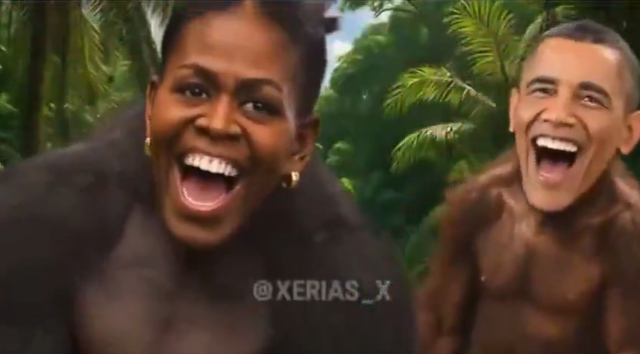 donald-trump-gets-brutally-slammed-for-showing-the-obamas-as-apes-in-racist-truth-social-video-republicans-call-it-fake Donald Trump Gets Brutally Slammed For Showing The Obamas As Apes In Racist Truth Social Video, Republicans Call It Fake