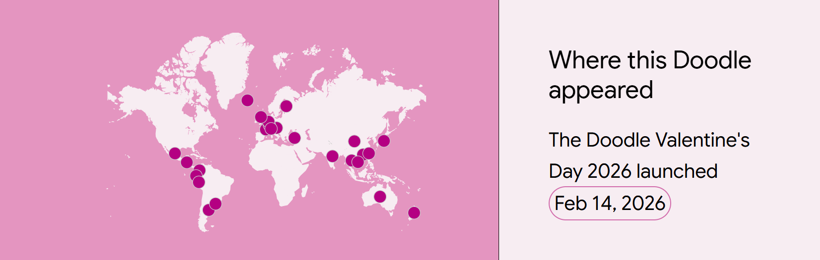 Valentine's Day, Google Doodle