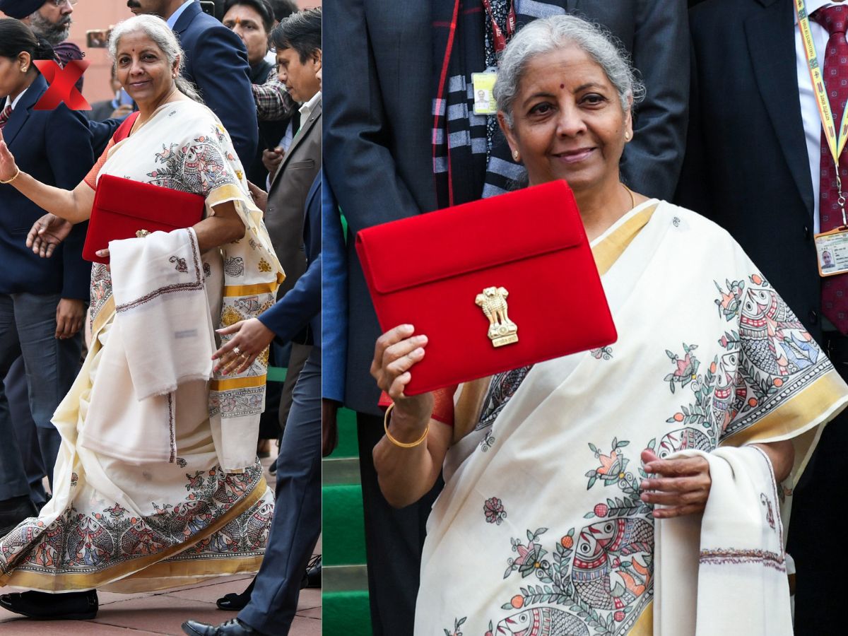 Union Budget 2026: Nirmala Sitharaman Saree in 2025