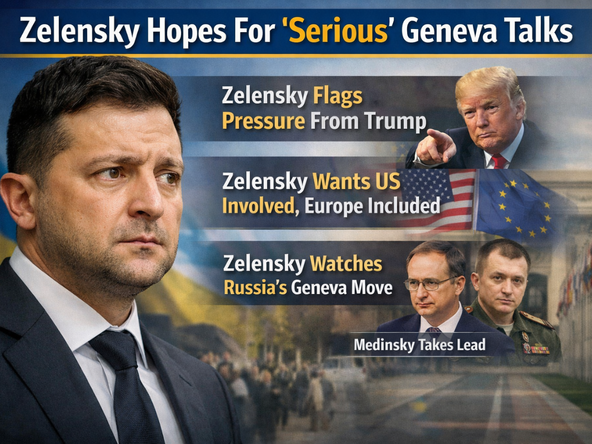 Zelensky Hopes For ‘Serious’ Geneva Talks