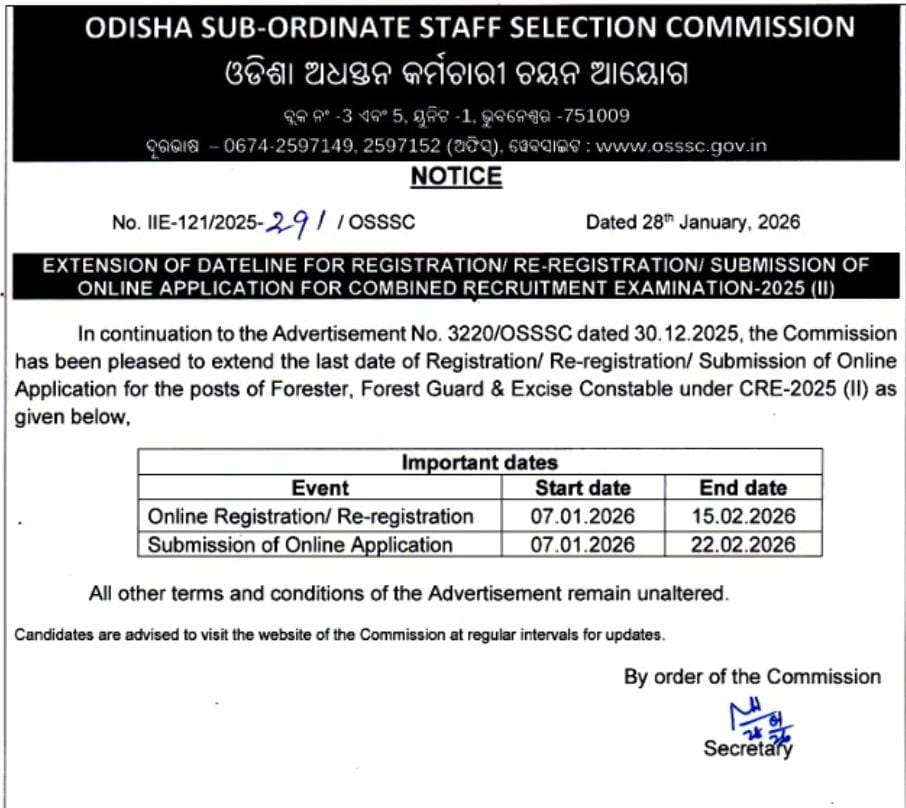 OSSSC Recruitment 2026 Notification Released For 3,250 RI, AMIN Posts: Check Date, How To Apply Online, Selection Process, And Key Details