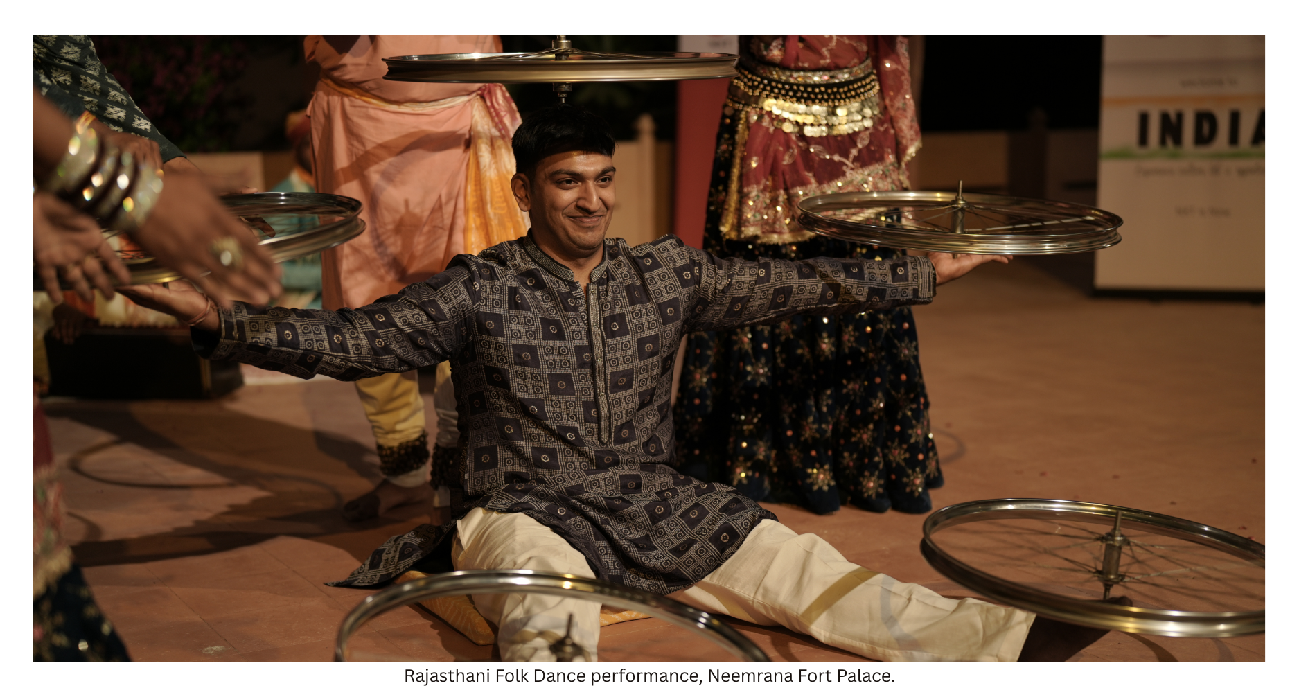 Rajasthani Folk Dance performance, Neemrana Fort Palace, NXT Fellowship 2026.