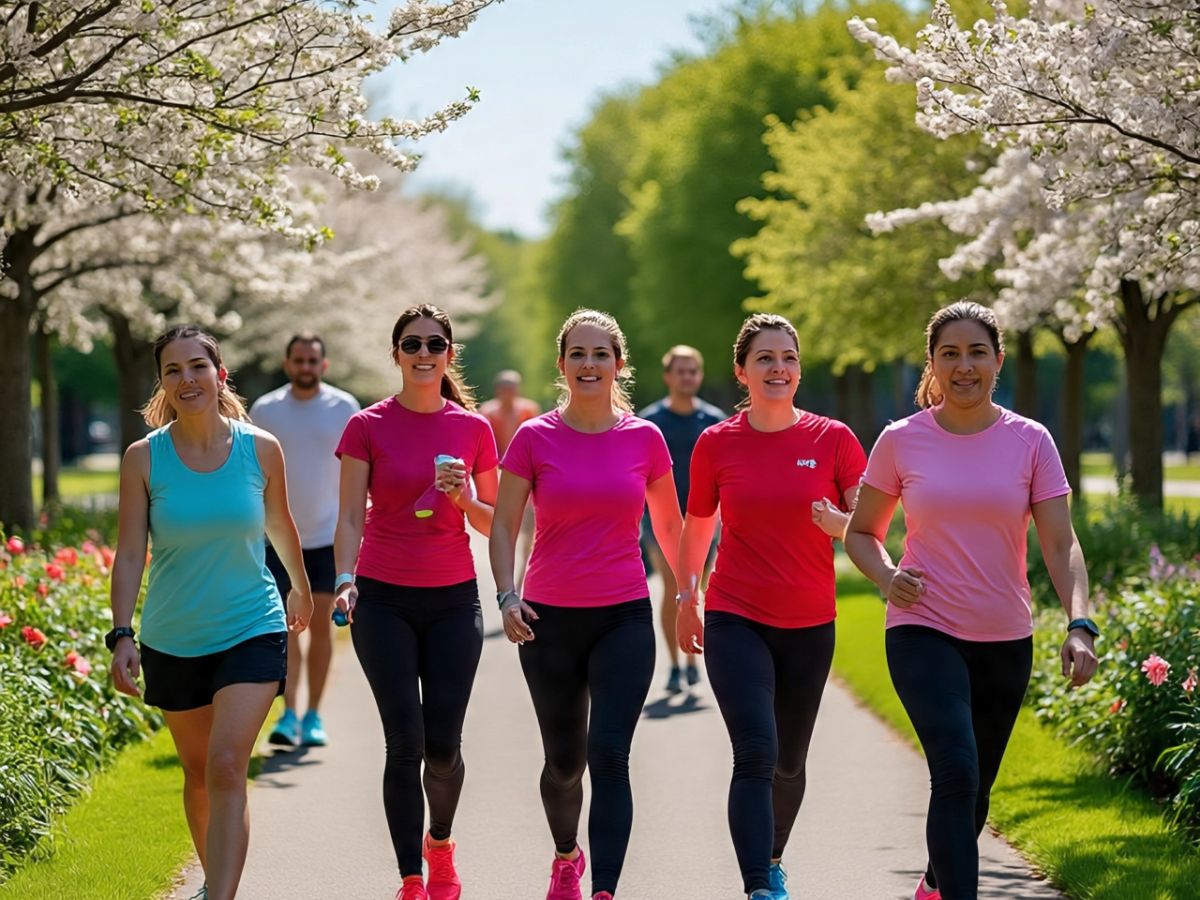 Pair walking with healthy diet choices