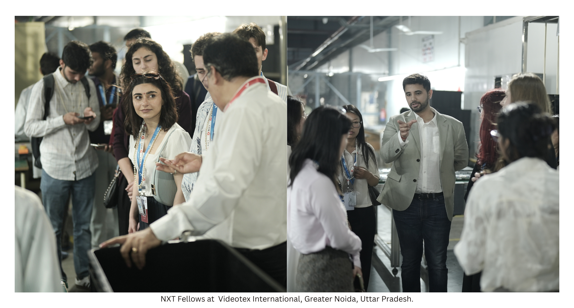 NXT Fellows at the Videotex manufacturing plant in Greater Noida.