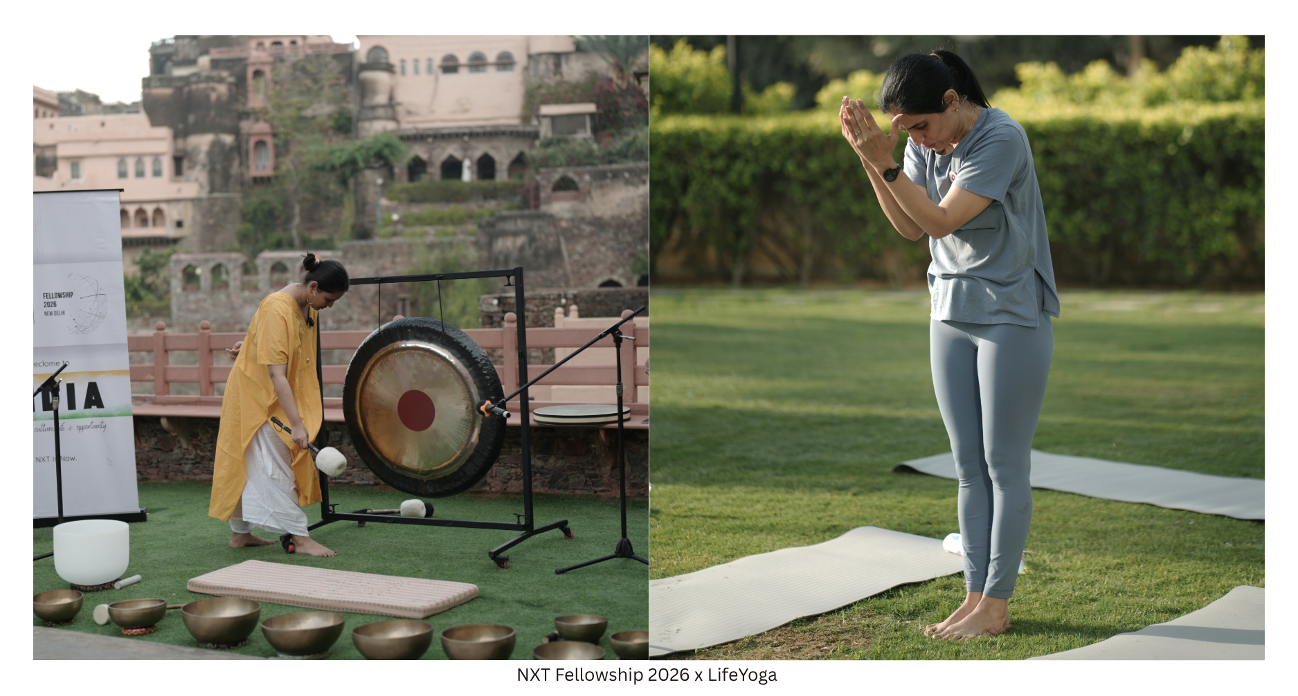 (L to R) Ms. Pragya Singh at Neemrana Fort Palace, Dr. Tanu at Hyatt Regency