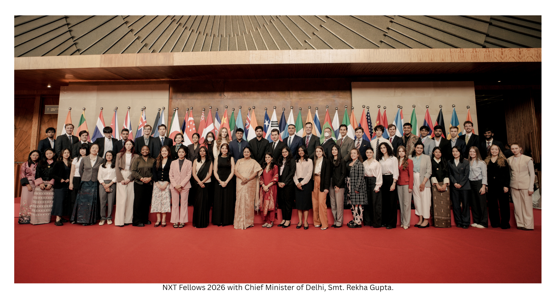 the-india-story-unveiled-inaugural-nxt-fellowship-2026-concludes-as-a-resounding-global-success NXT Fellows with Chief Minister of Delhi, Smt. Rekha Gupta.