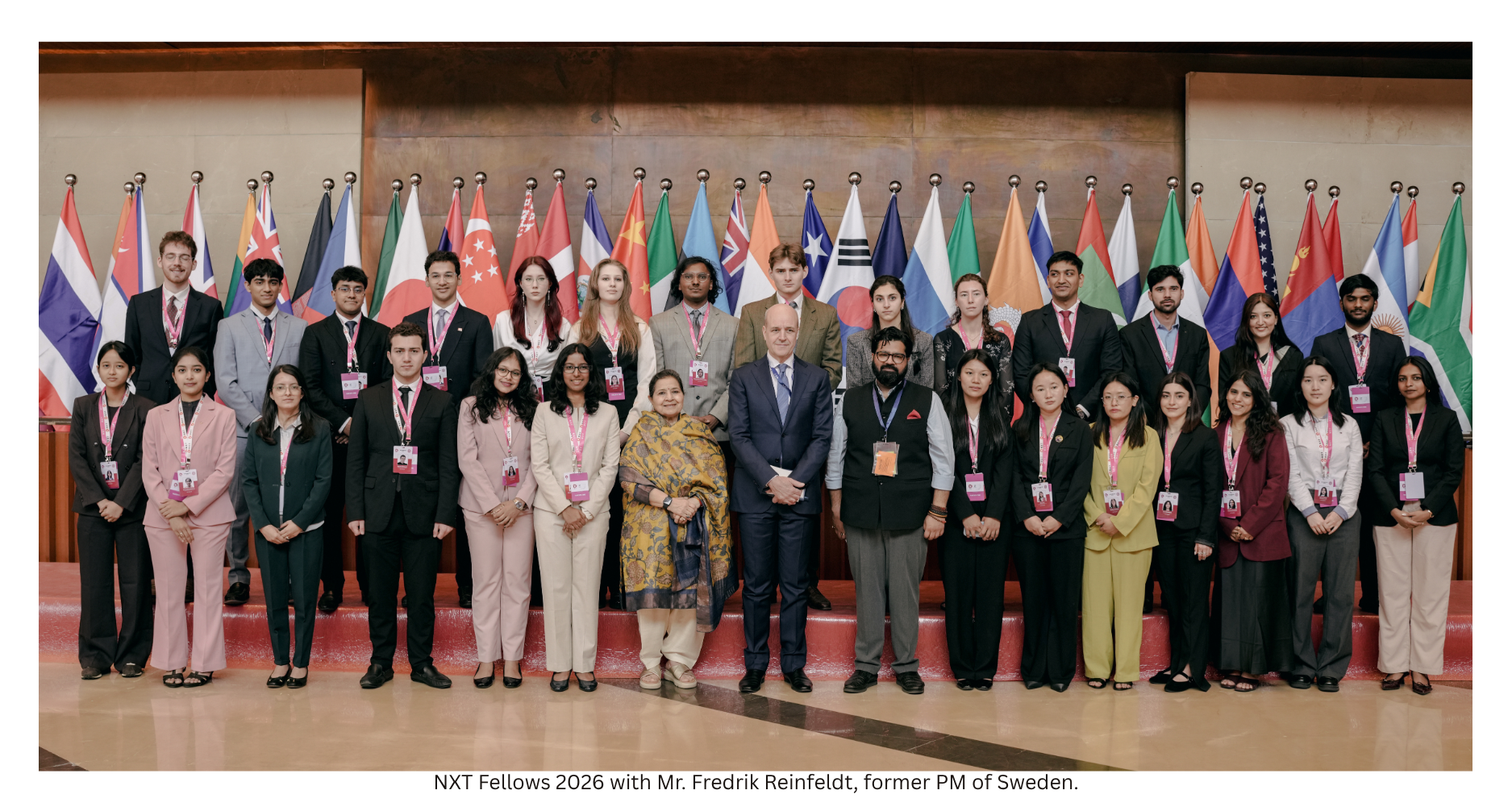 the-india-story-unveiled-inaugural-nxt-fellowship-2026-concludes-as-a-resounding-global-success NXT Fellows with Mr. Fredrik Reinfeldt, former PM of Sweden.