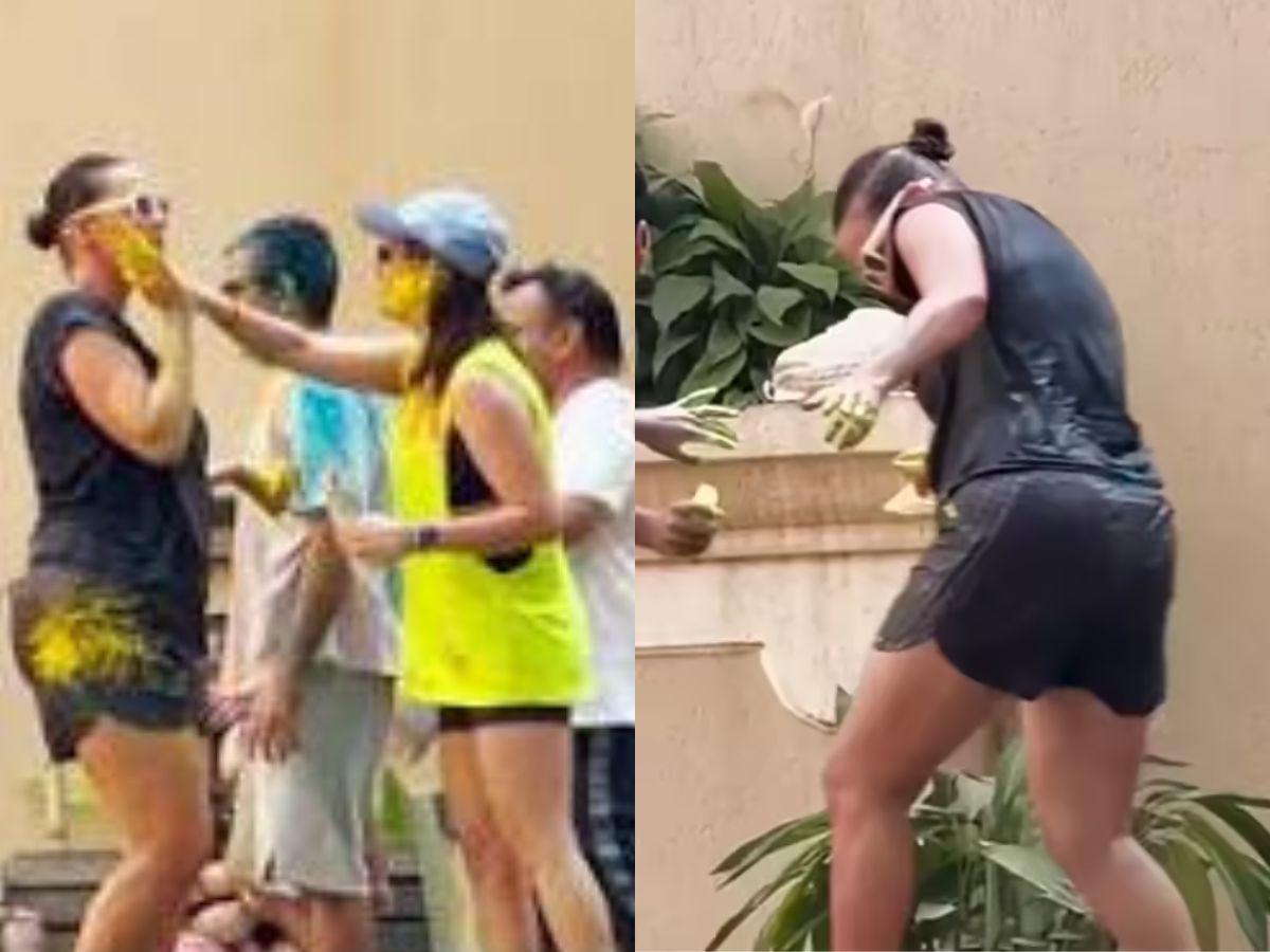 Neha Dhupia’s Joyful Holi With Her Kids