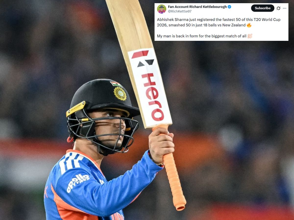 Abhishek Sharma scored 18-ball 50.