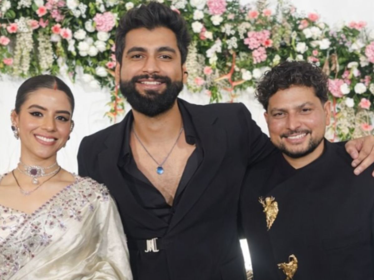 Harsh Gujral at Kuldeep Yadav's Wedding Reception