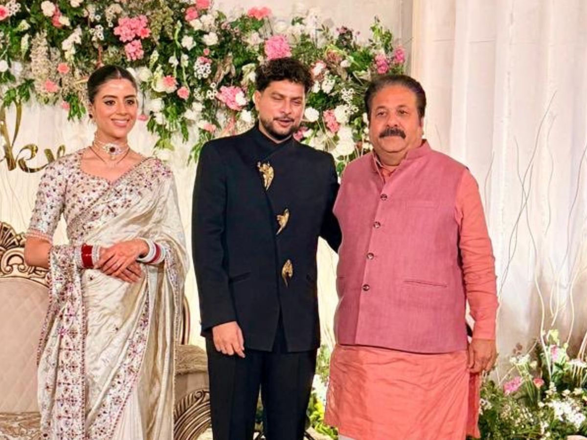 BCCI Vice-President Rajeev Shukla at Kuldeep Yadav's Wedding Reception