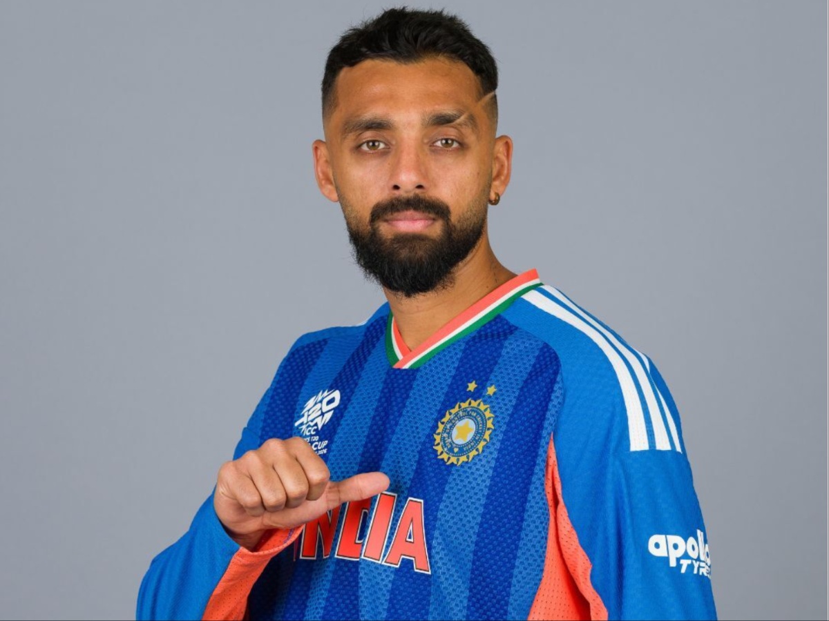 Varun Chakaravarthy bowling his mystery spin with a high-arm action in the blue India T20 kit, close-up of Varun Chakaravarthy’s focused expression behind his sports glasses as he prepares to deliver the ball, Varun Chakaravarthy celebrating a wicket by pointing to the sky in the purple and gold Kolkata Knight Riders jersey