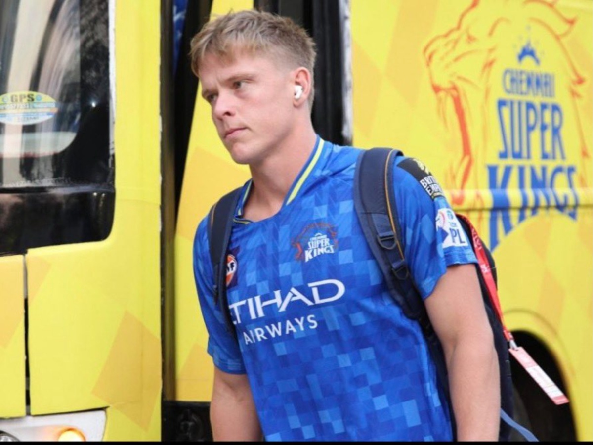 Australian pacer Nathan Ellis in a Chennai Super Kings jersey, looking disappointed as he walks off the field during a practice session, following news of his hamstring injury ruling him out of IPL 2026