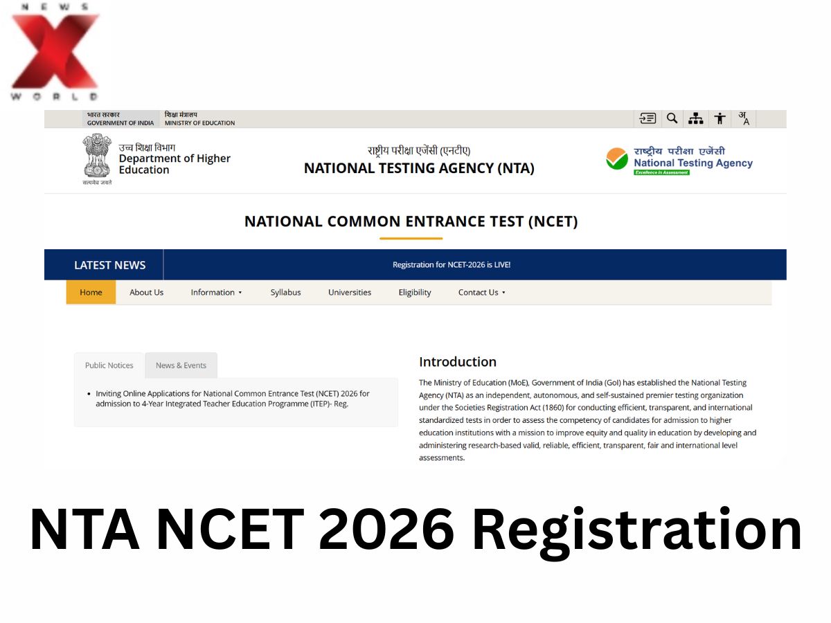 NTA NCET 2026 Registration