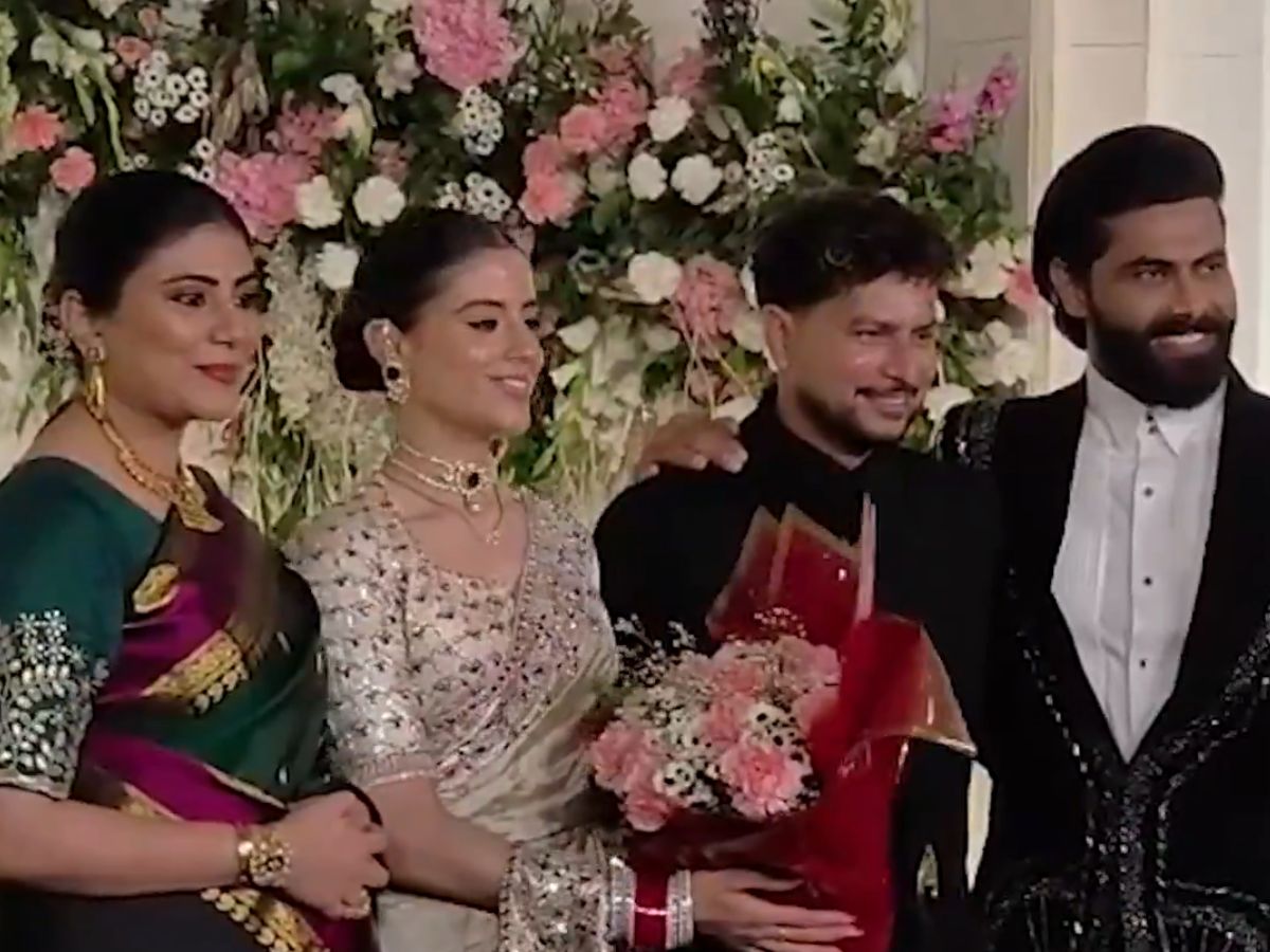 Ravindra Jadeja at Kuldeep Yadav's Wedding Reception