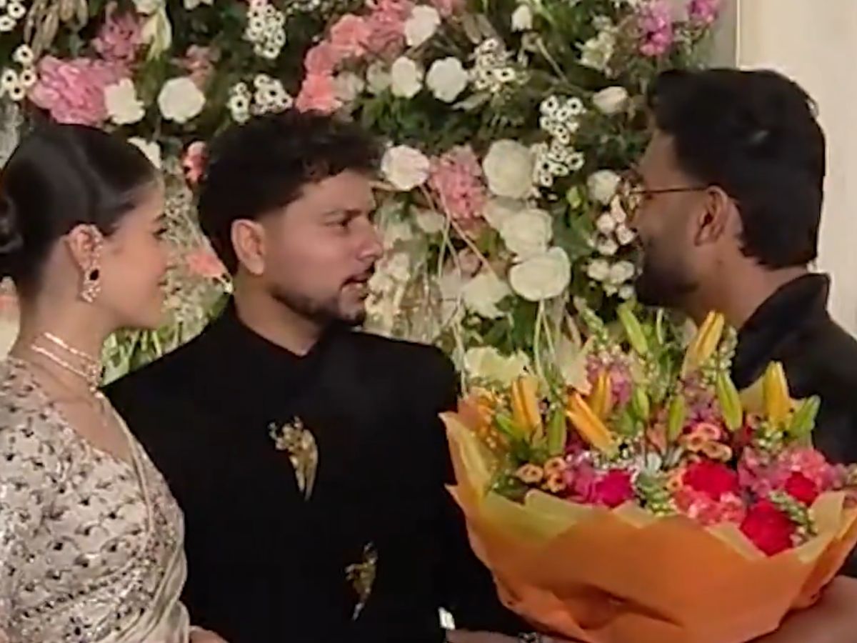 Rishabh Pant at Kuldeep Yadav's Wedding Reception