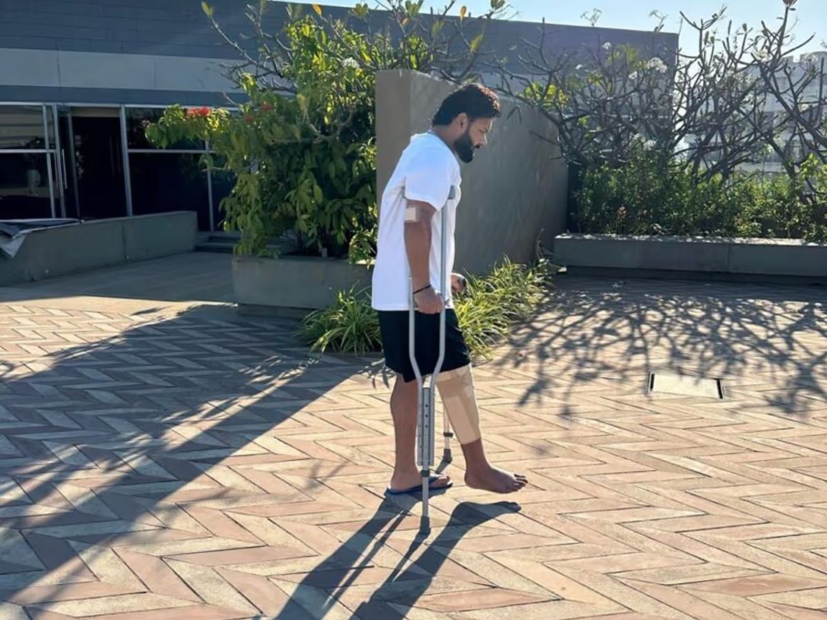 Rishabh Pant During His Injury Recorvery