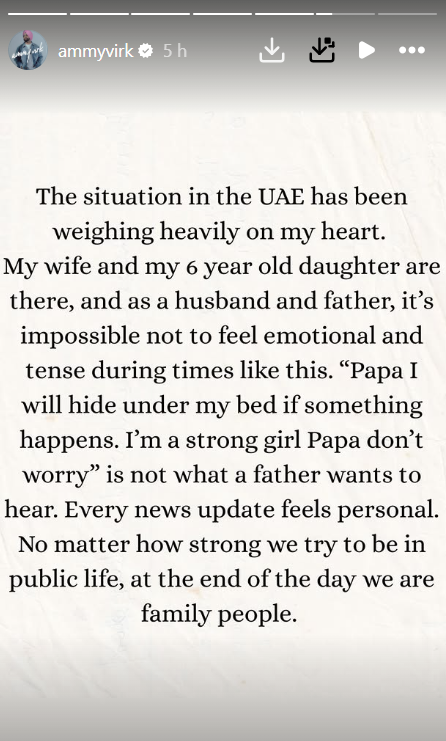Who Is Ammy Virk? Vicky Kaushal’s Co-Star Pens Emotional Note, Reveals His Wife And Six-Year-Old Are Stuck In UAE Amid Iran War: ‘Papa, I Will Hide Under My Bed…’
