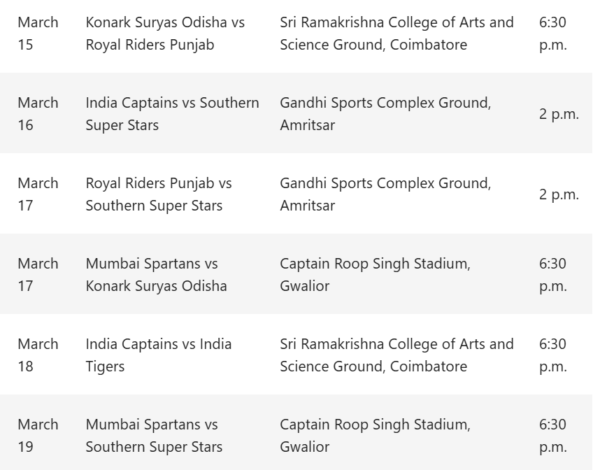 Legends League Cricket 2026: Schedule, Teams, Squads, Venues, Live Streaming – All You Need To Know