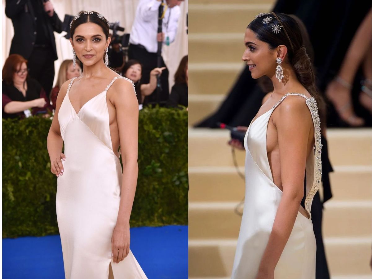 Deepika Padukone in Satin White