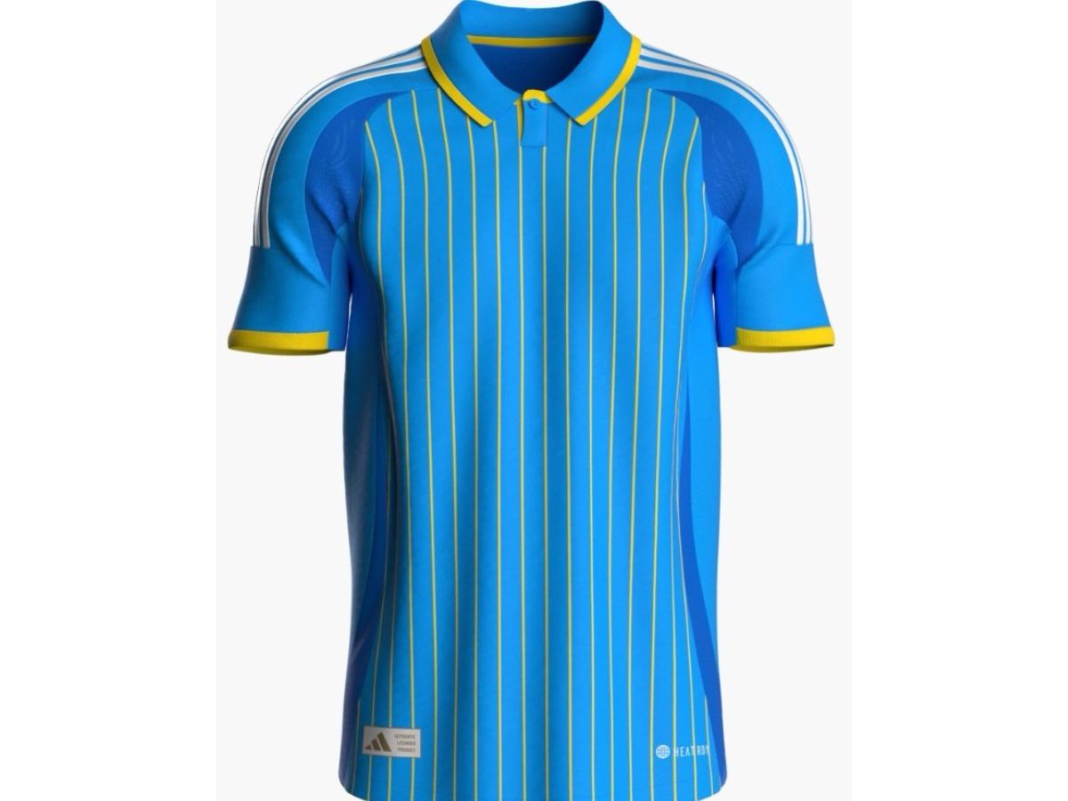 Yellow Pinstripes on Indian Jersey