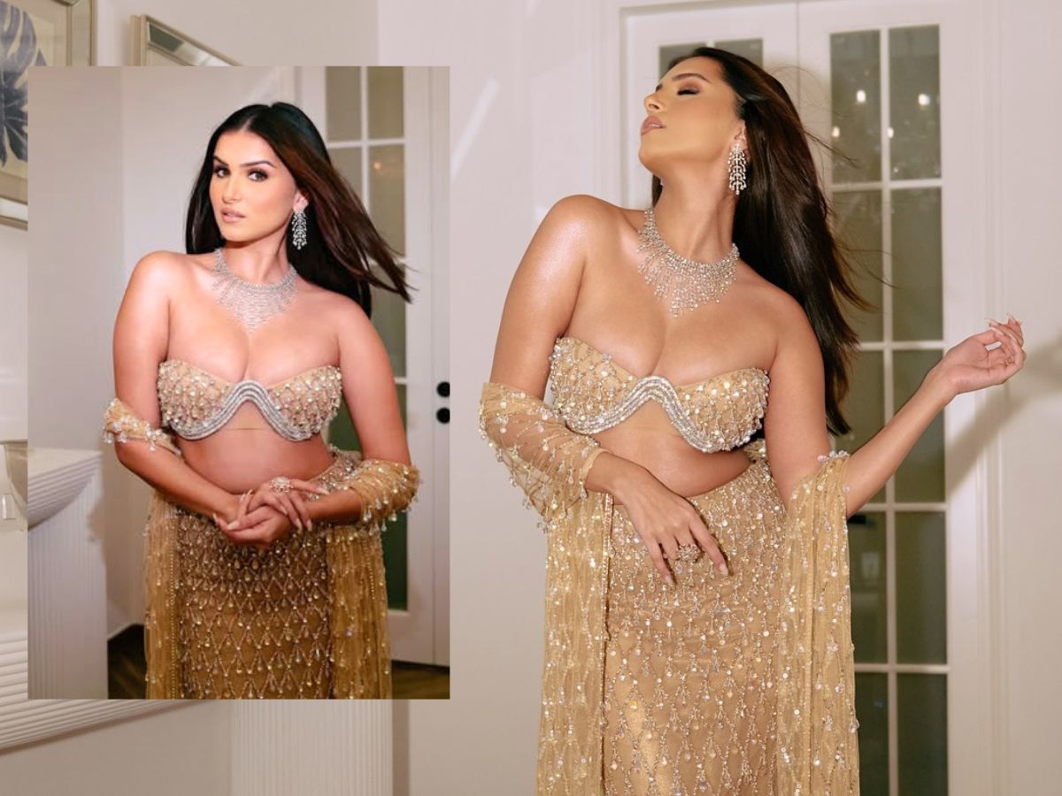Tara Sutaria’s Golden Glam Look