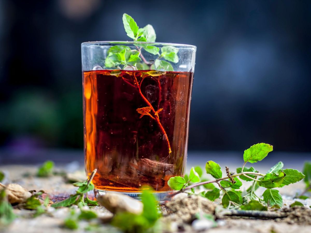 Tulsi Ginger Tea (Cold Infusion)